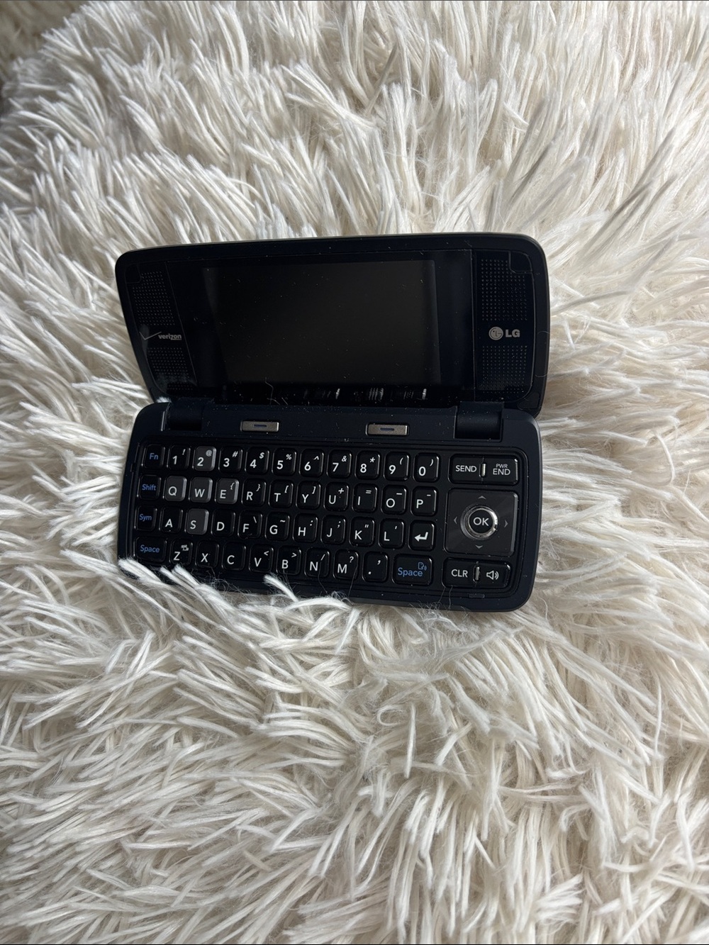 LG Black Slide-Out QWERTY Phone with Full Keyboard, Untested